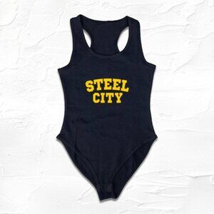 Pittsburgh Girl Bodysuit, Game Day Outift, Yinzer, Steel City Gameday Clothes